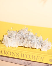 Colombian Lemurian Quartz Cluster 7in - clear quartz crystal cluster specimen for sale at Crystals.com