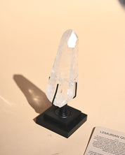 Lemurian Quartz Cluster on Stand 5in