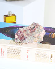 Natural Rough Lepidolite + Aquamarine