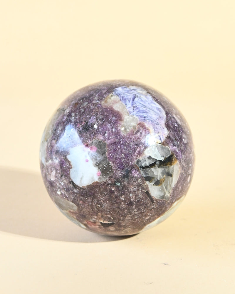 XL Lepidolite Sphere 2.2lbs