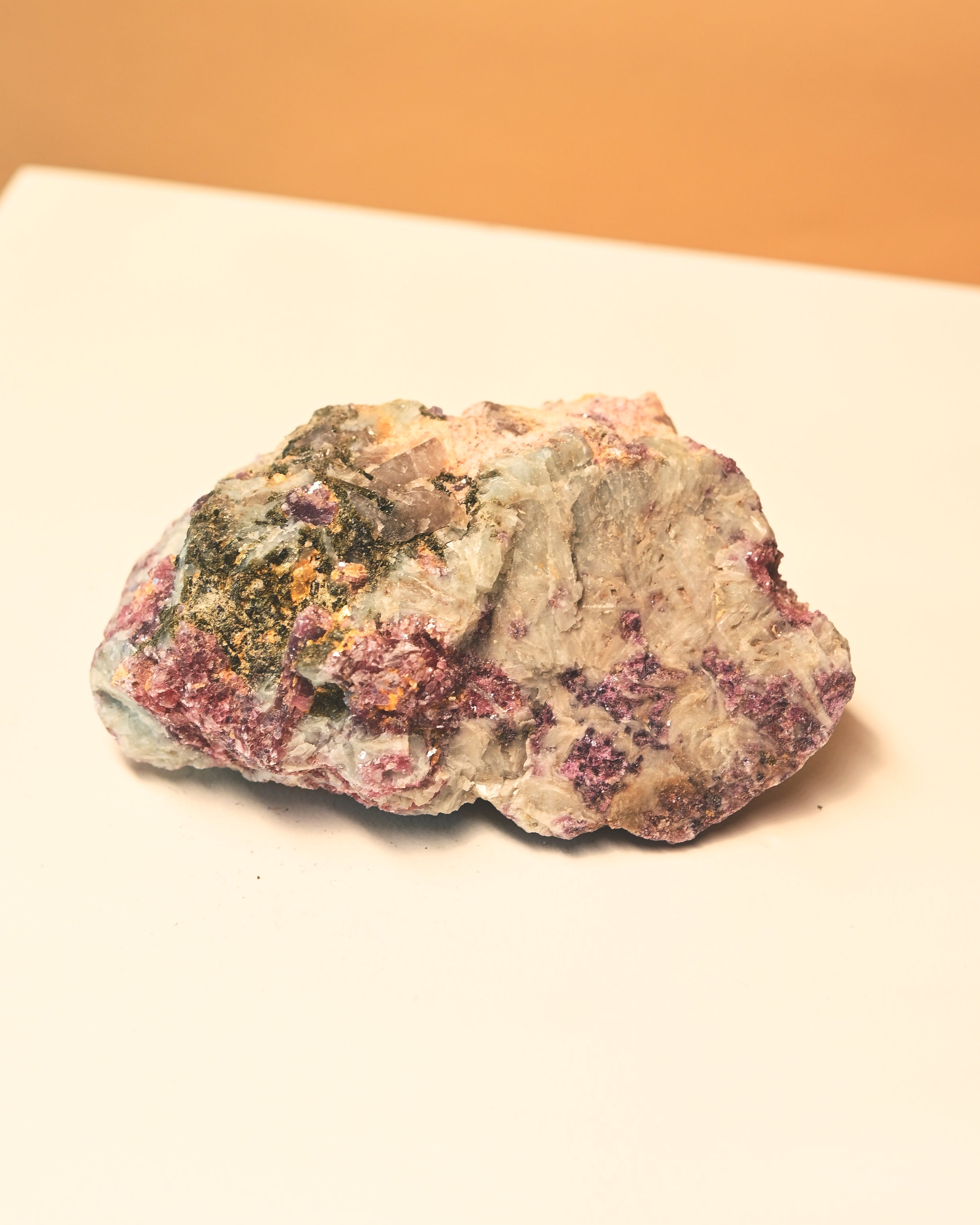 Natural Rough Lepidolite + Watermelon Tourmaline