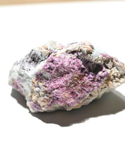 Lepidolite pink tourmaline rear view albite matrix