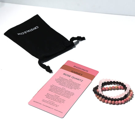 Love Bracelet Trio — Lepidolite crystal specimen