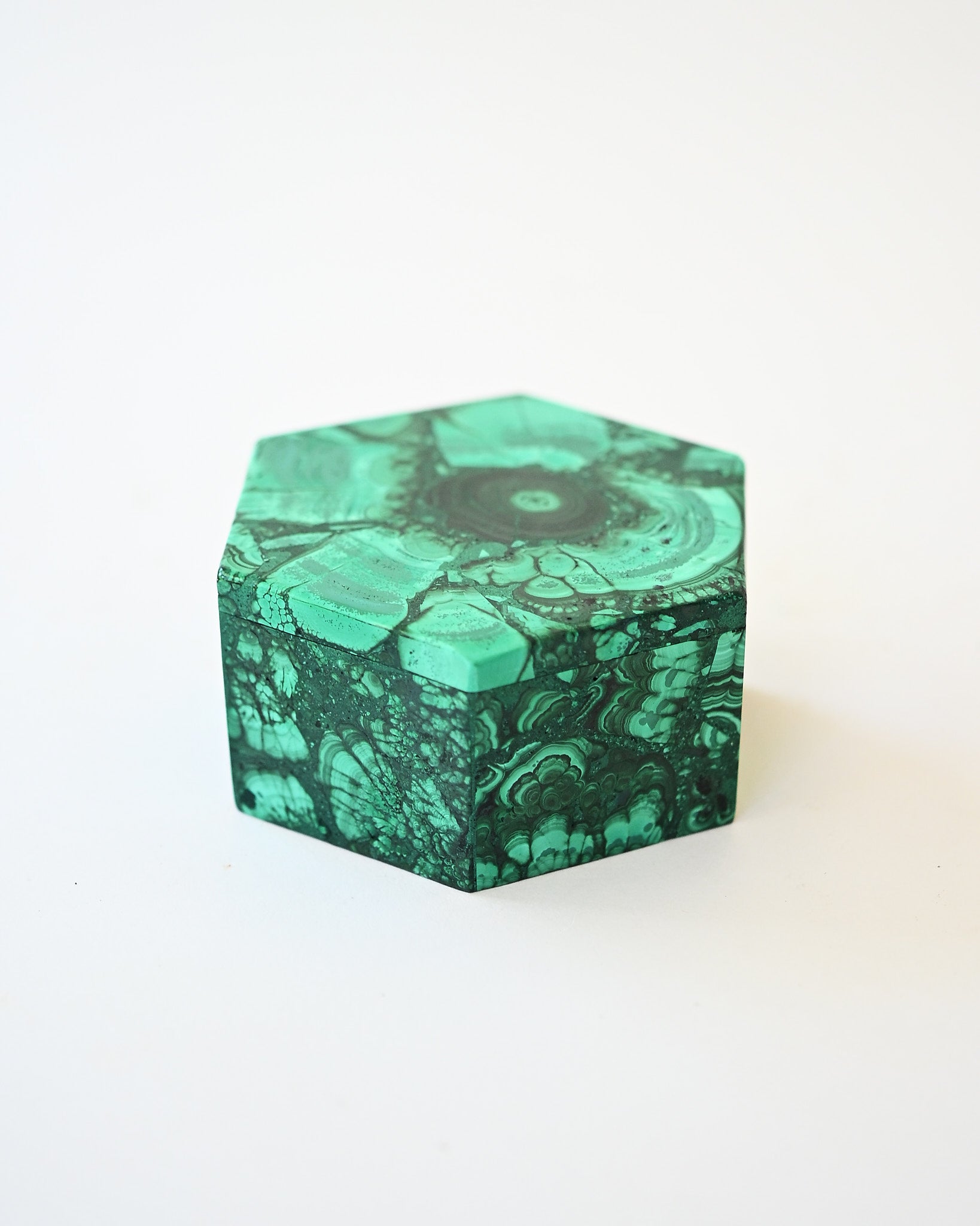 Handcrafted Malachite Box