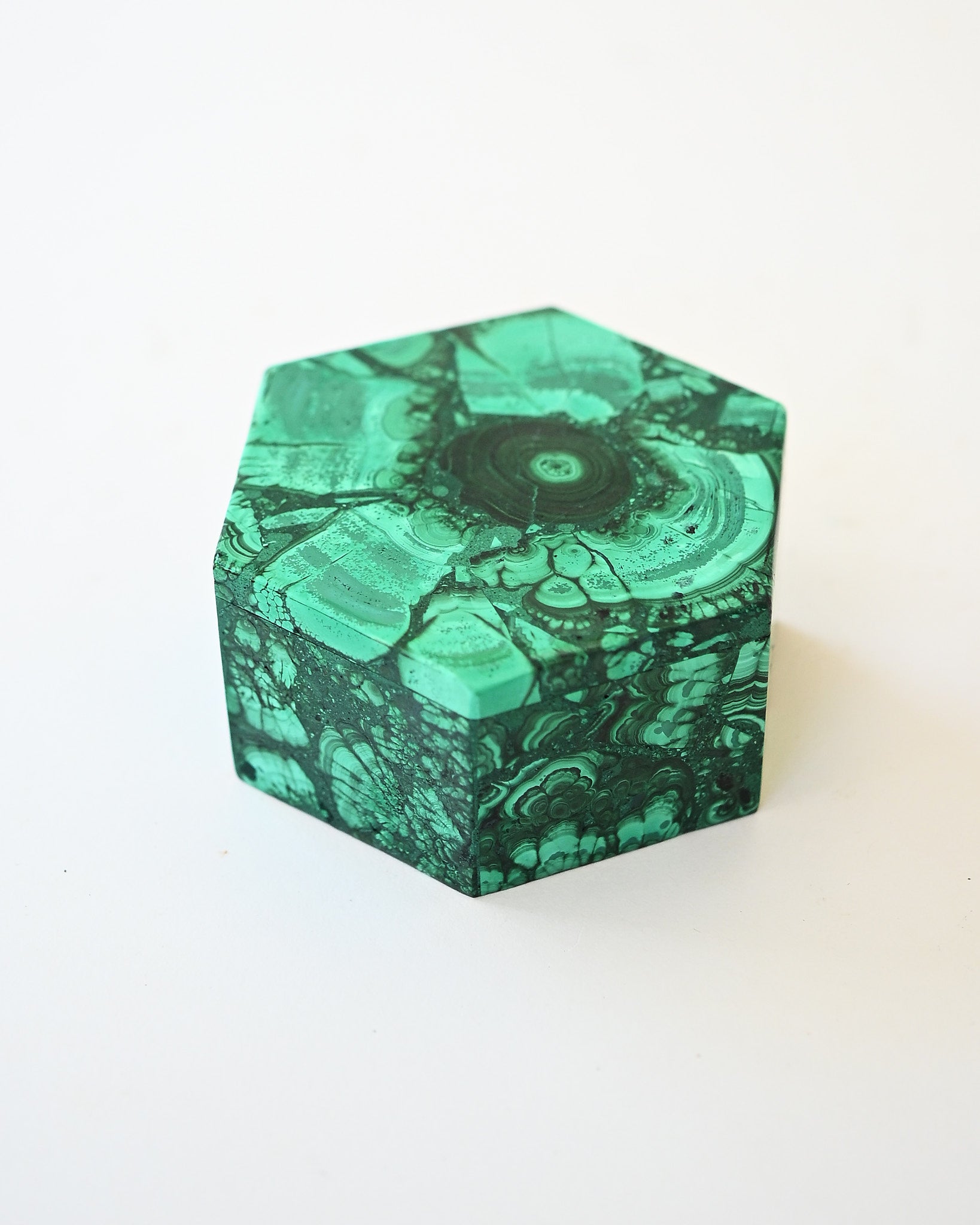 Handcrafted Malachite Box