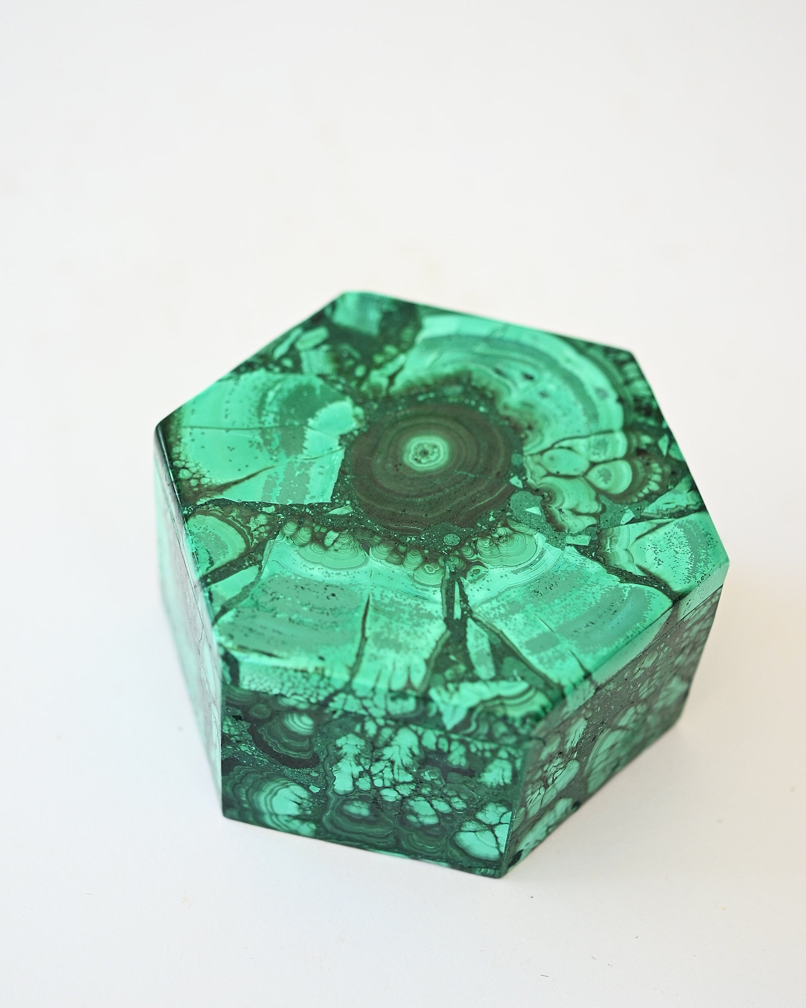 Handcrafted Malachite Box