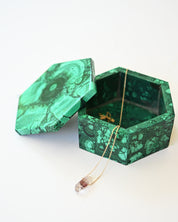 Handcrafted Malachite Box
