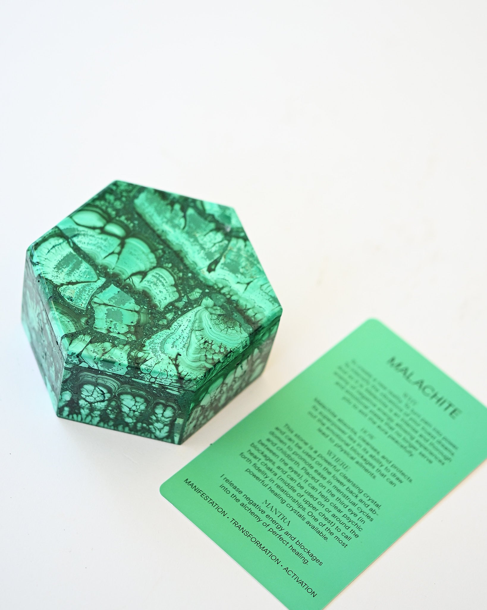 Handcrafted Malachite Box