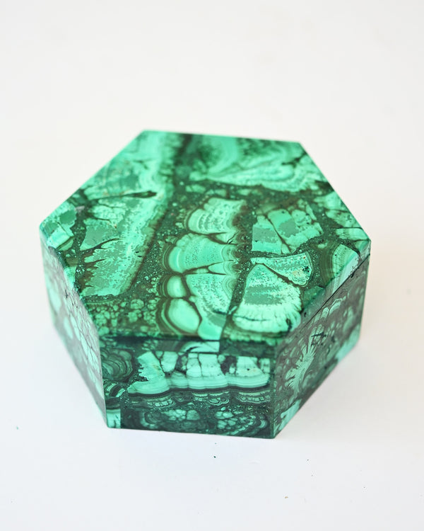 Handcrafted Malachite Box