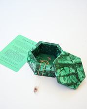 Handcrafted Malachite Box