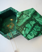 Handcrafted Malachite Box