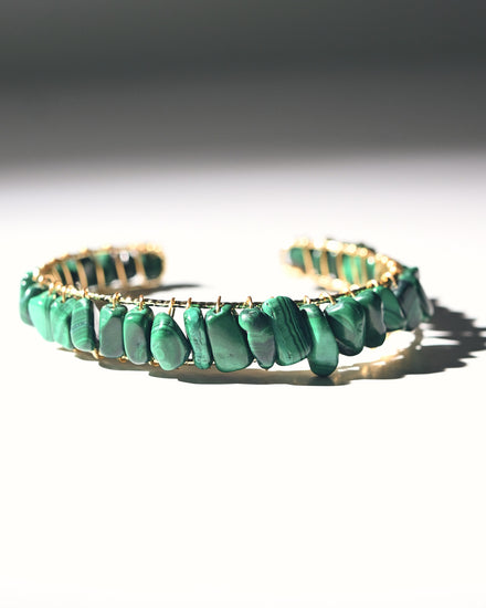Malachite Bangle — Malachite crystal specimen