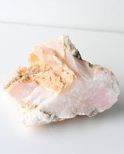 Manganoan calcite with pyrite from Peru showing pink color
