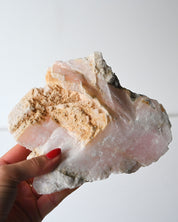 Manganoan calcite with pyrite top view