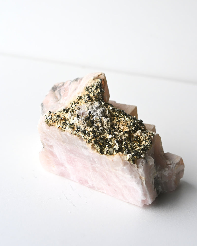 Mangano Calcite with Pyrite - Peru (2.9 lbs)