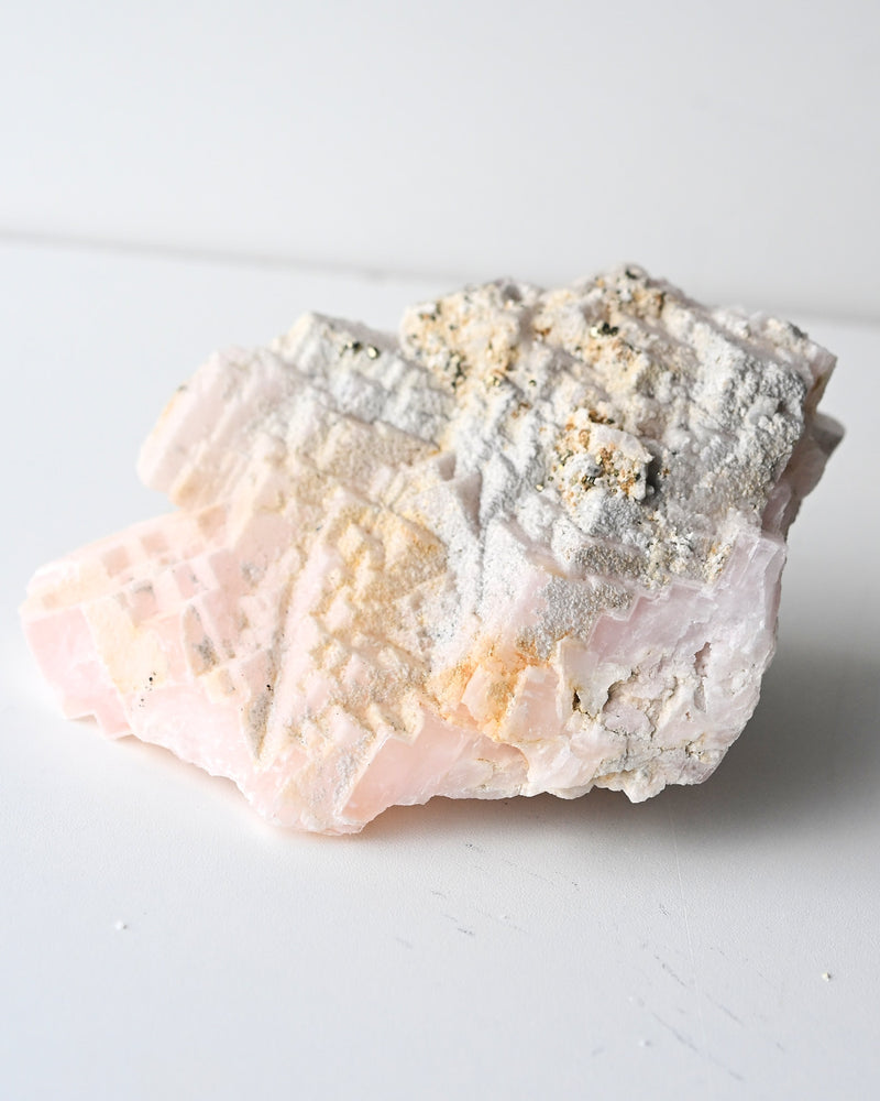 Mangano Calcite with Pyrite - Peru (936g)