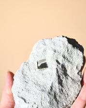 Pyrite Cube on Matrix 1.3lbs No. 567 - pyrite crystal rough natural scale view