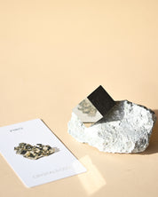 Pyrite Cube on Matrix 1.3lbs No. 567 - pyrite crystal rough natural styled in home