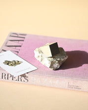 Pyrite Cube on Matrix 1.3lbs - pyrite crystal rough natural view 11