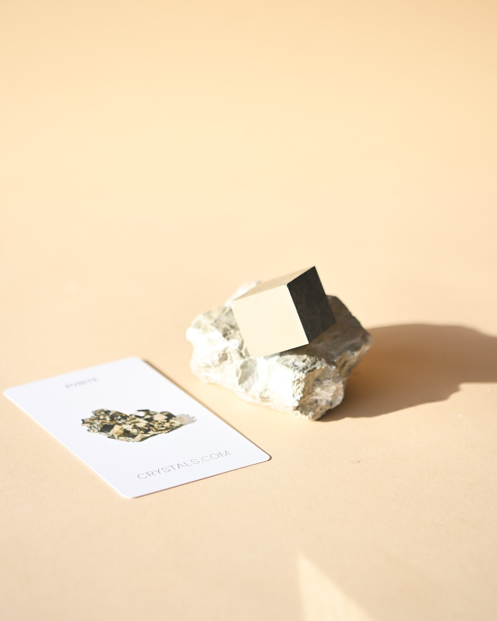 Pyrite Cube on Matrix 1.3lbs - pyrite crystal rough natural view 8