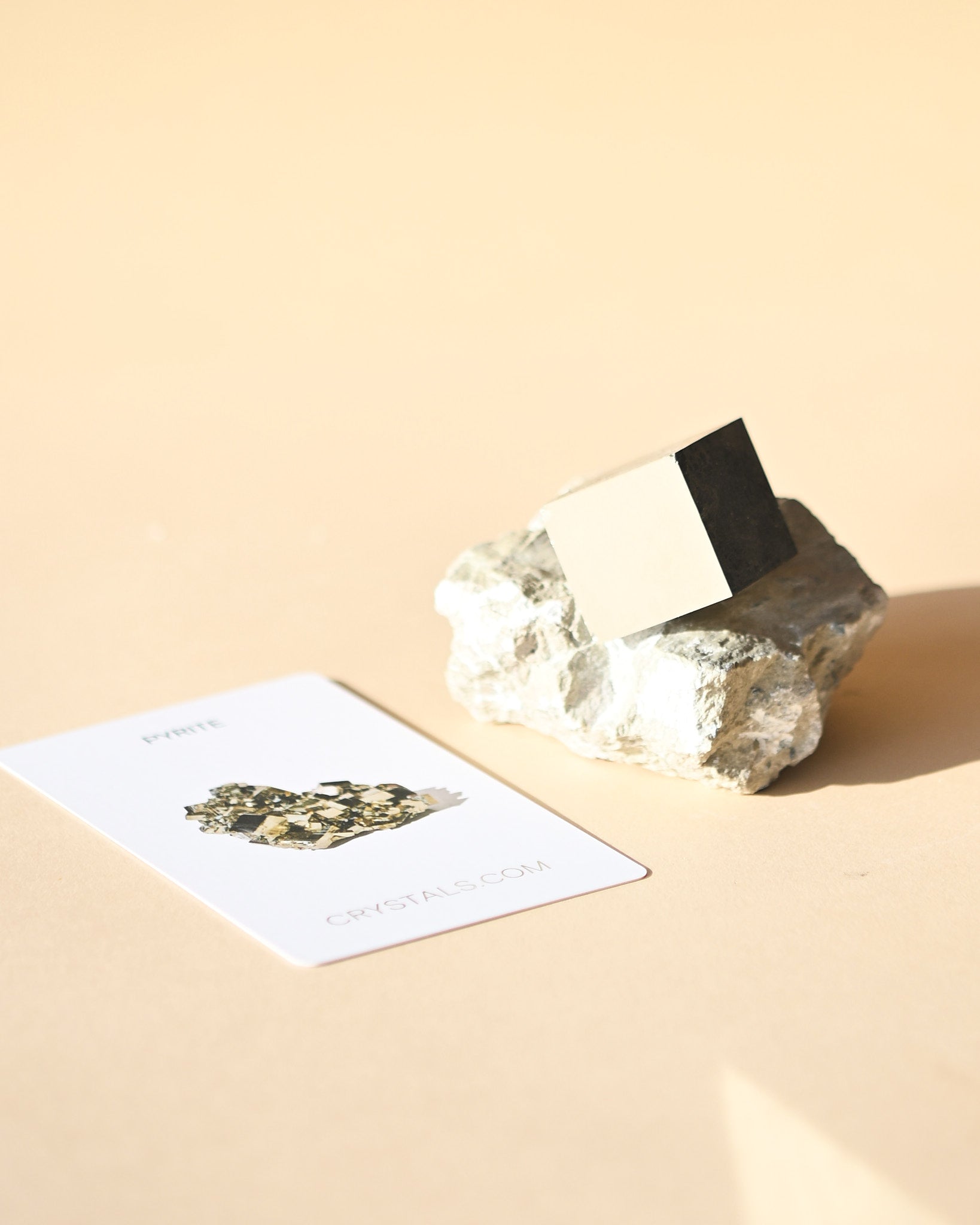 Pyrite Cube on Matrix 1.3lbs - pyrite crystal rough natural styled in home