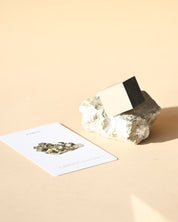 Pyrite Cube on Matrix 1.3lbs - pyrite crystal rough natural styled in home