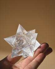Clear Quartz Merkaba Star