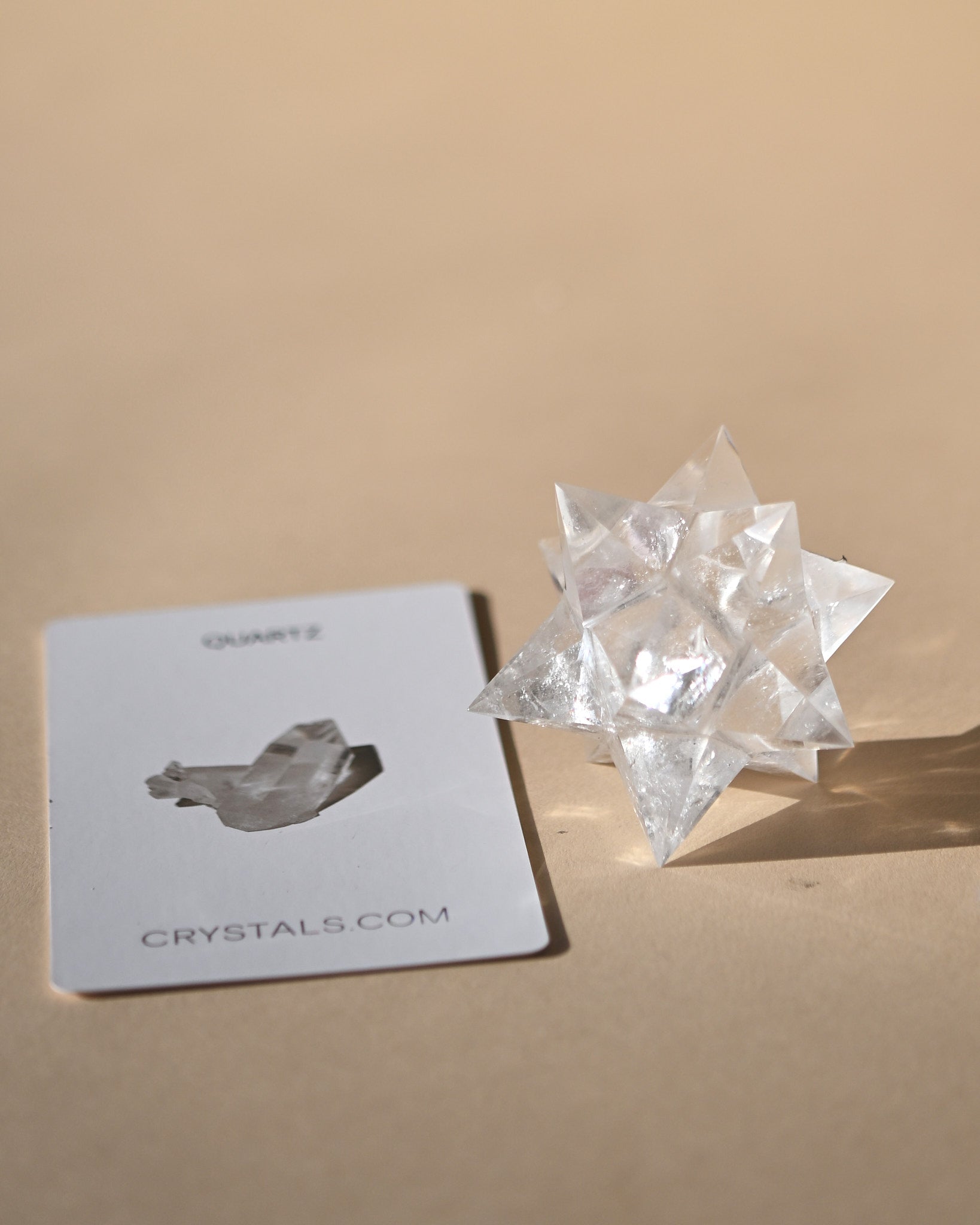 Clear Quartz Merkaba Star