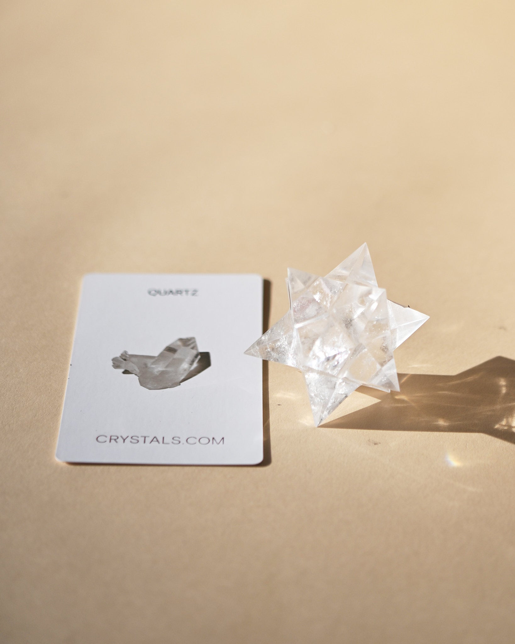 Clear Quartz Merkaba Star