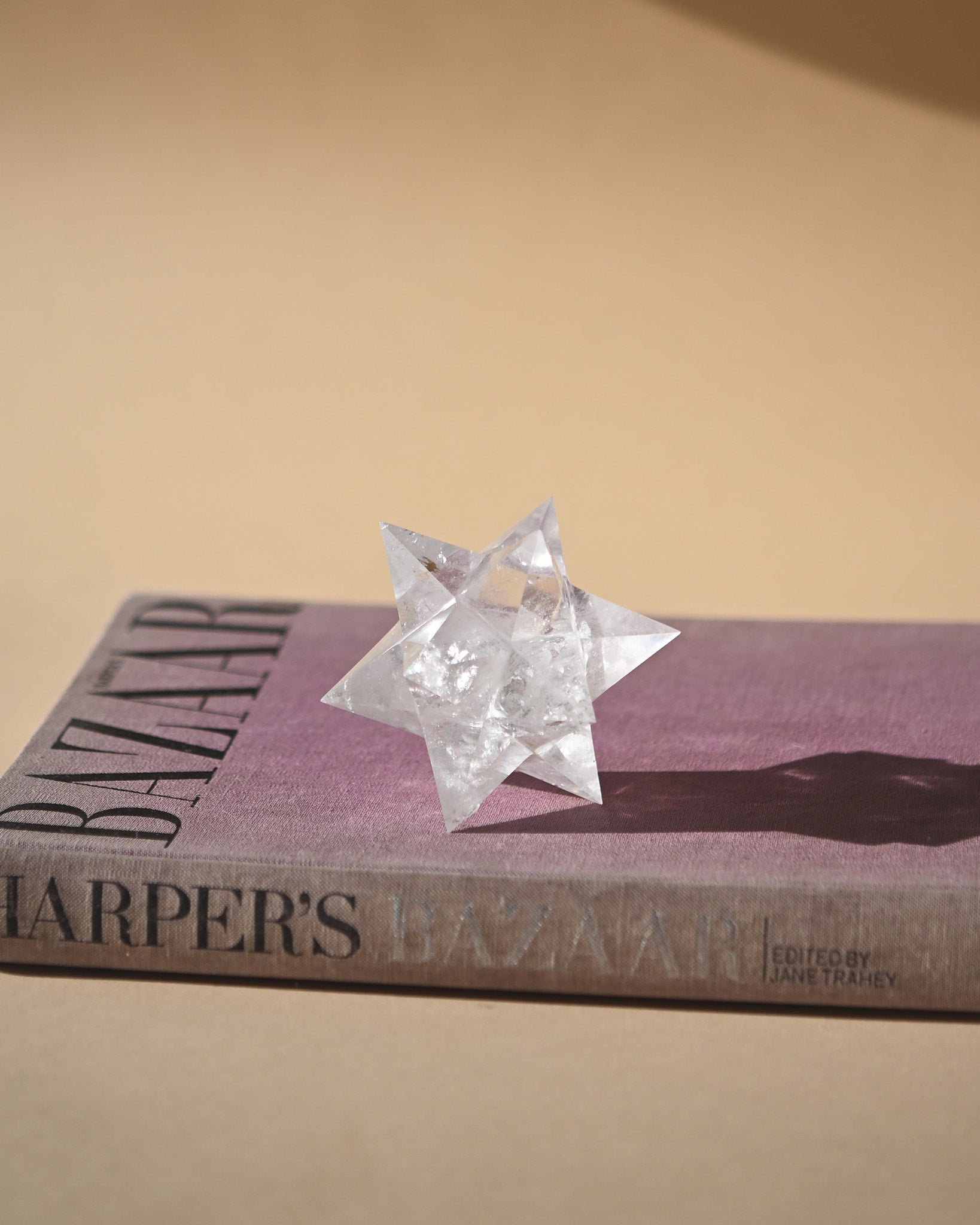 Clear Quartz Merkaba Star