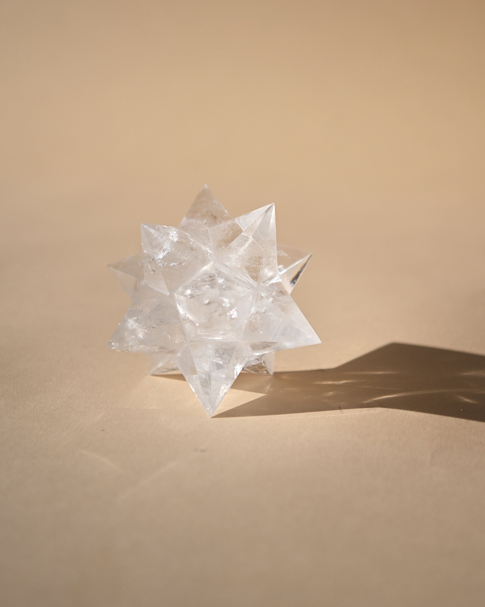 Clear Quartz Merkaba Star