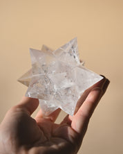 Clear Quartz Merkaba Star