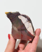 Mookaite jasper slab 92g alternate view