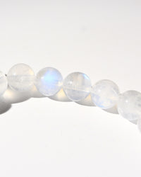 Rainbow Moonstone Bracelet - 6mm · Medium (19cm)
