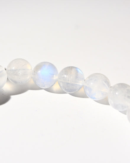 Rainbow Moonstone Bracelet — Moonstone crystal specimen