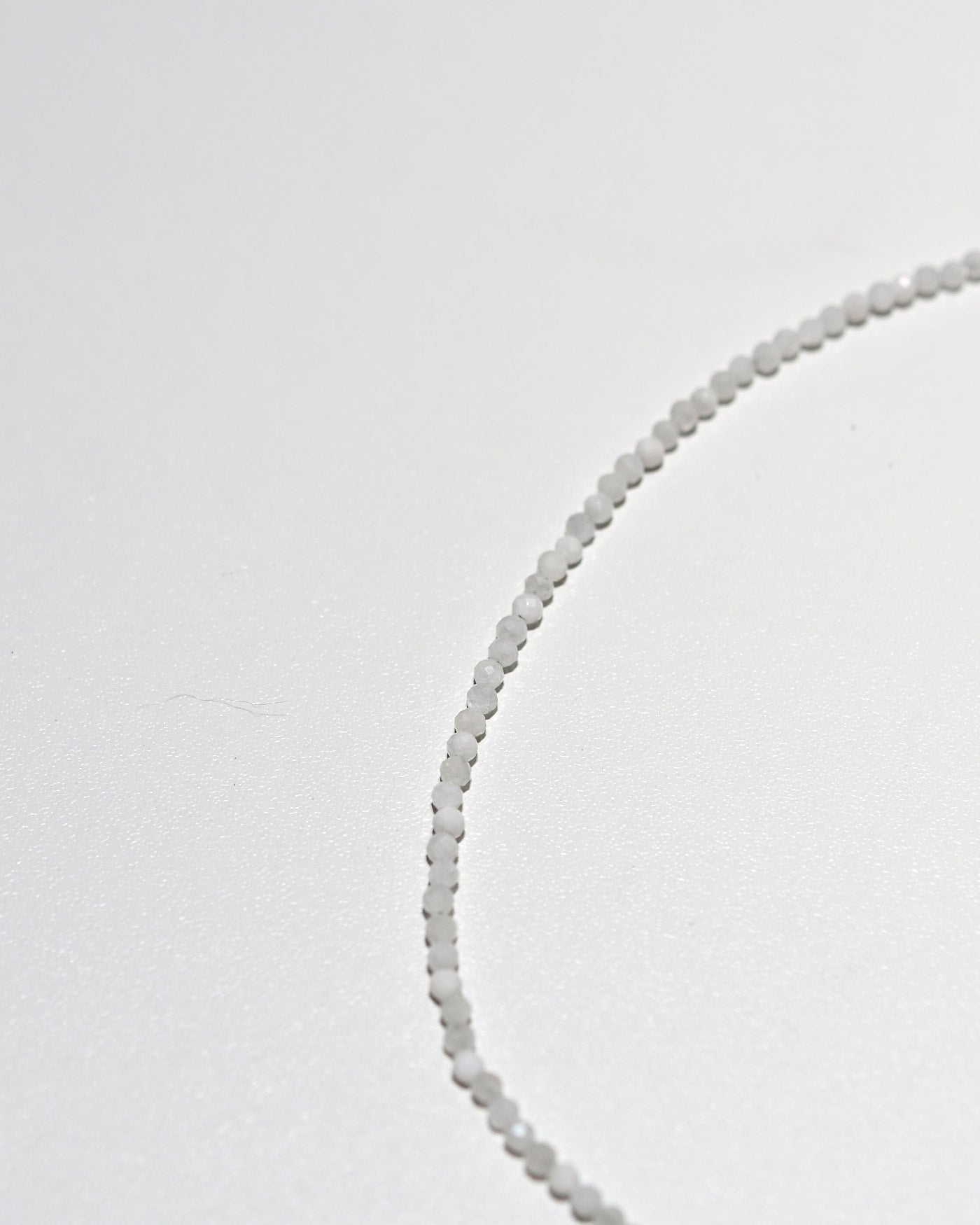Moonstone Necklace - 3mm faceted beads
