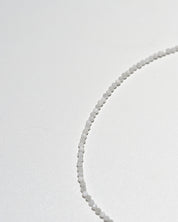Moonstone Necklace - 3mm faceted beads