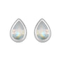Moonstone Teardrop Stud Earrings