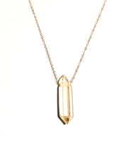 Double Terminated, Natural Citrine Necklace