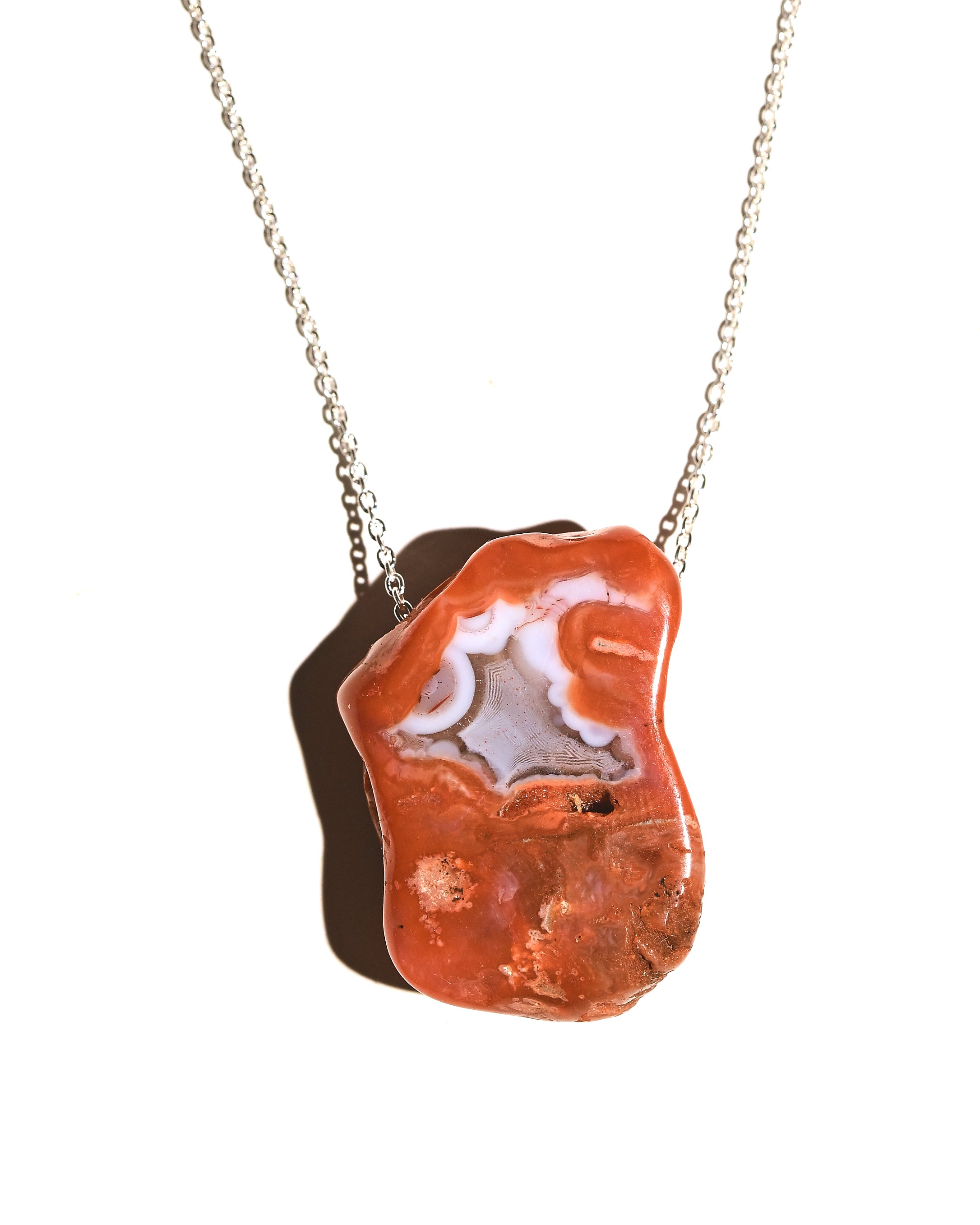 One-of-a-Kind Red Agate Necklace