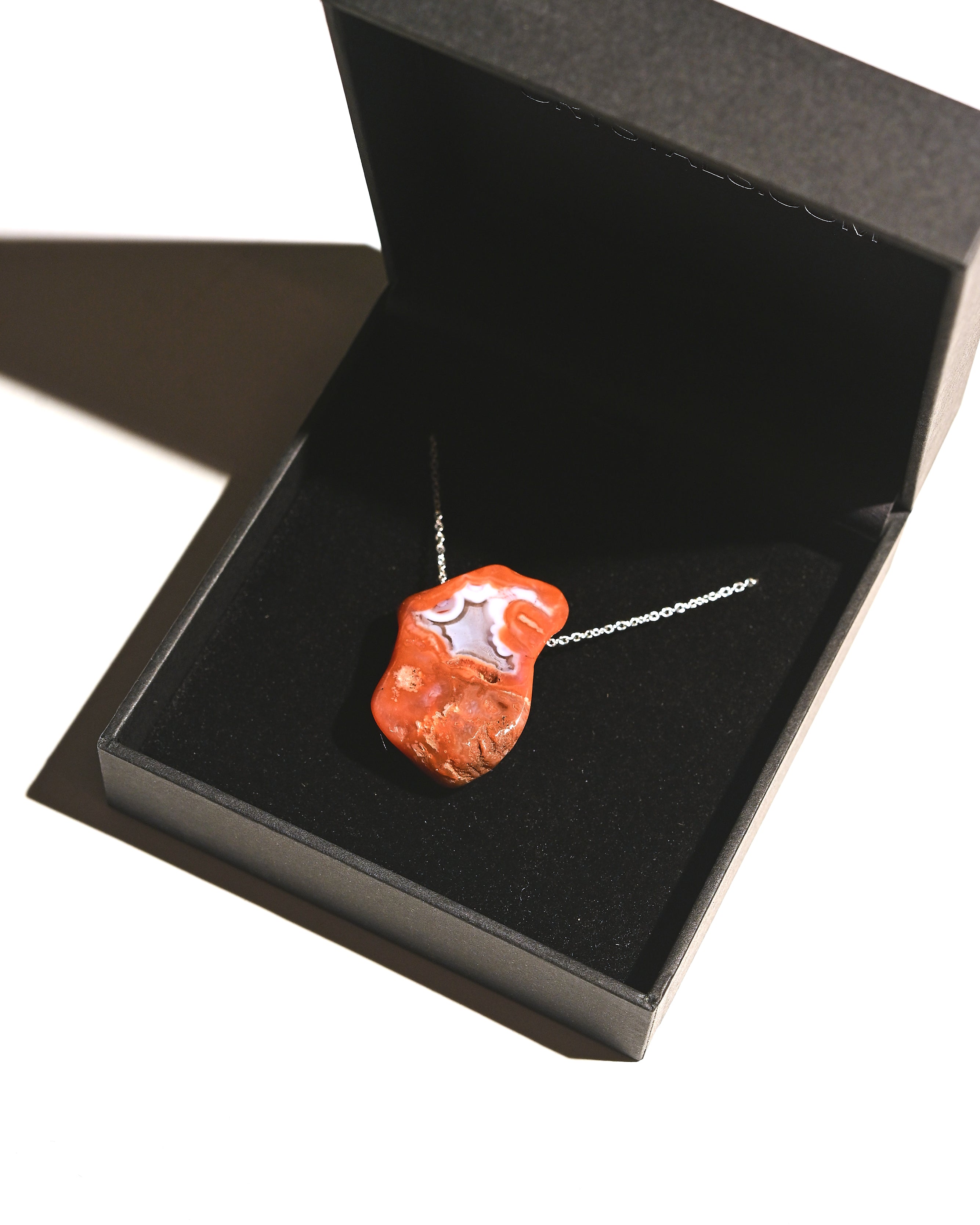 One-of-a-Kind Red Agate Necklace