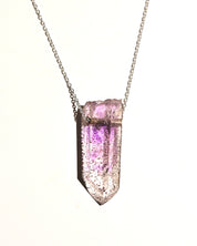 Brandberg Amethyst with Hematite Necklace – One of a Kind