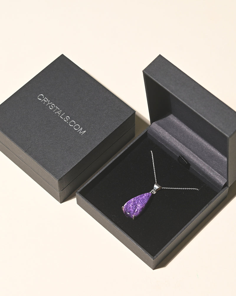 charoite necklaces