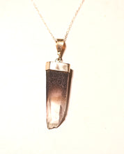 Hematite-Included Laser Quartz Necklace