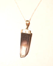 Hematite-Included Laser Quartz Necklace