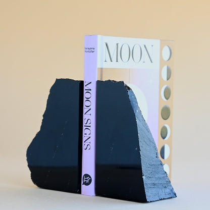 Black Obsidian Bookend XL
