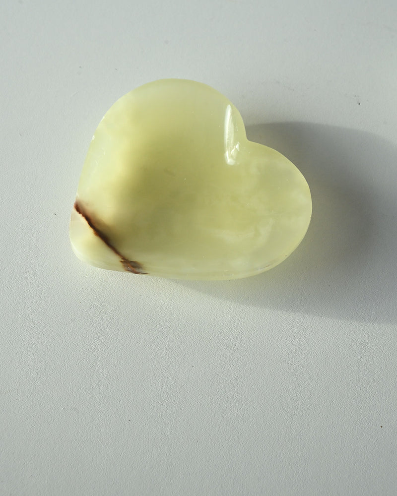 Green Onyx Heart Bowl