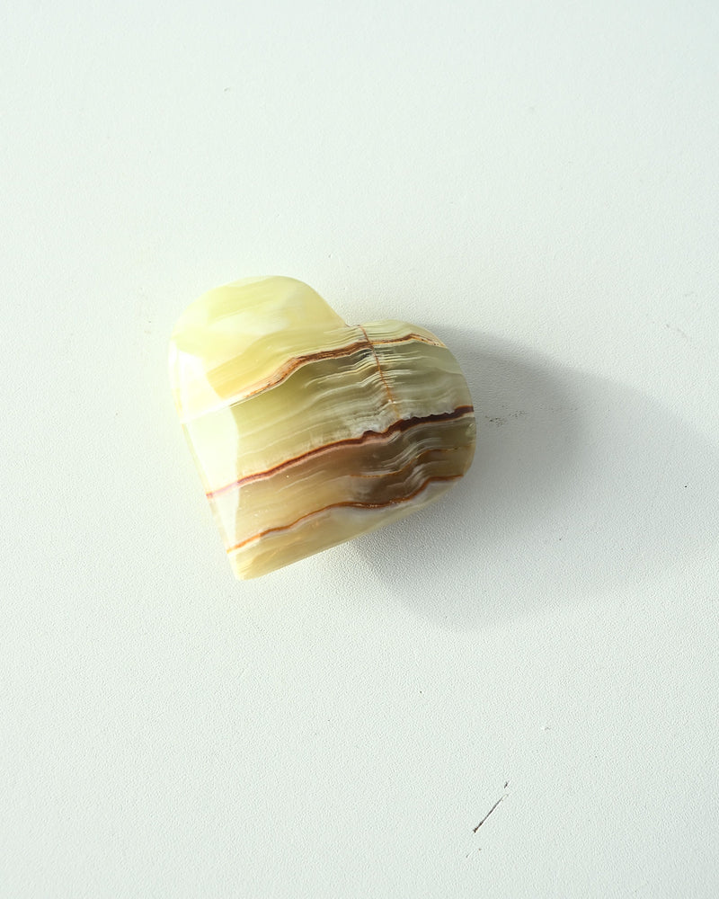 Green Onyx Heart