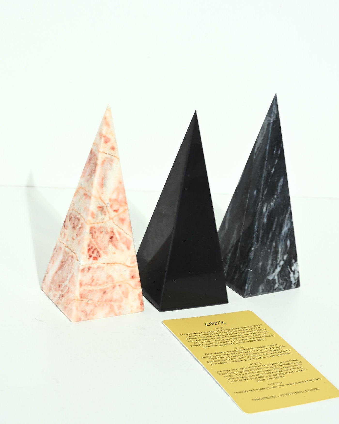 Grey Onyx Pyramid detail