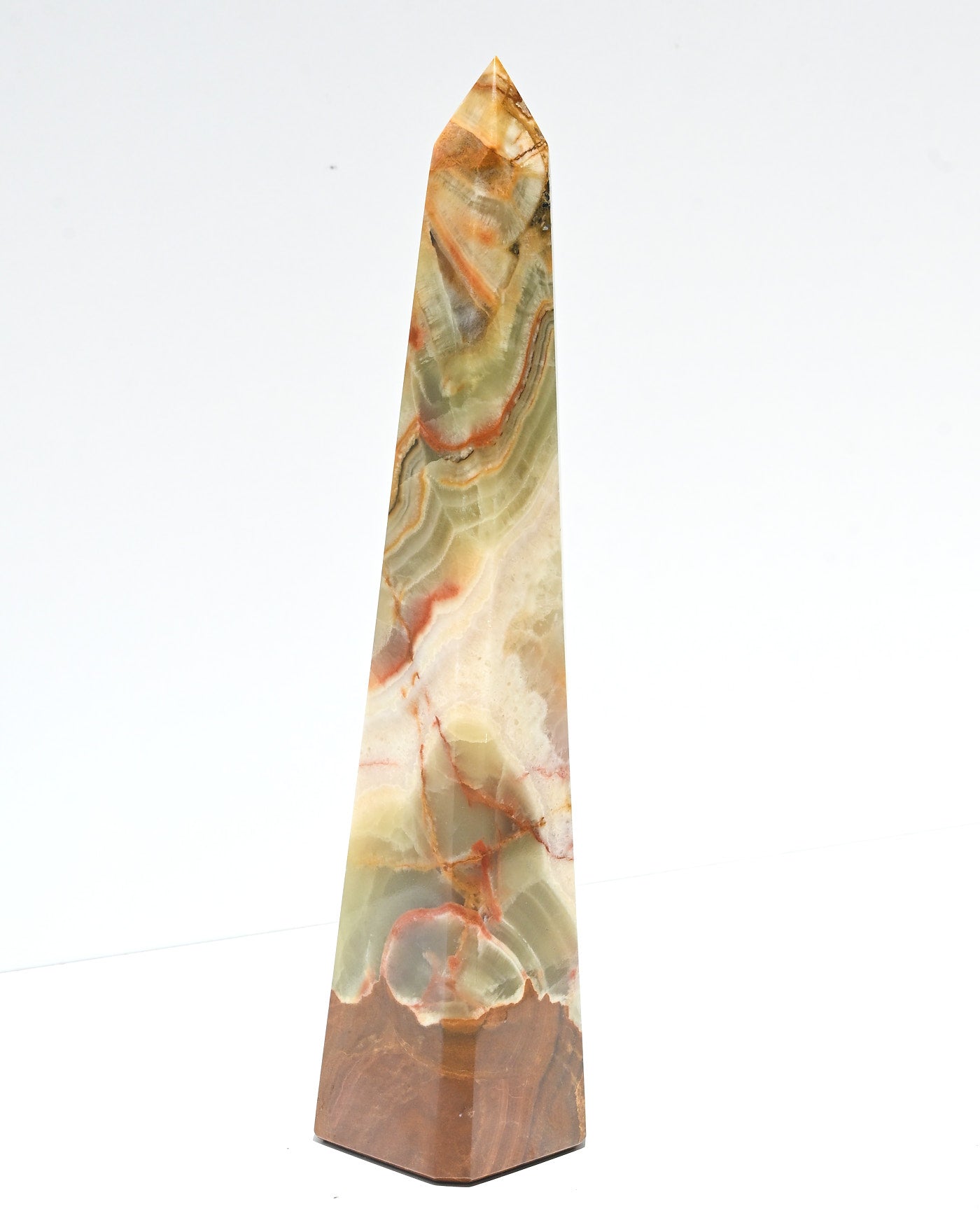 Statement Green Onyx Obelisk Tower - alternate angle